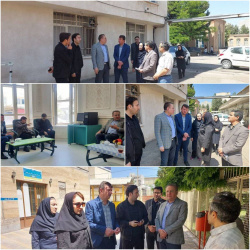 بازدید رئیس دانشگاه از بیمارستان فاطمی اردبیل