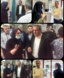 بازدید سرزده دکتر احد بیوته از بیمارستان فاطمی اردبیل