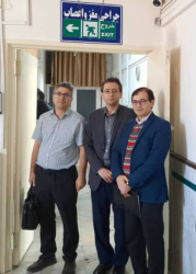 بازدید معاونت محترم آموزش بالینی از معاونت آموزشی و بخشها و پاویونهای انترنی مرکز