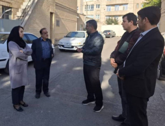 بازدید جناب آقای مهندس غفرانی عضو هیئت مدیره نظام مهندسی استان از بیمارستان دکتر فاطمی