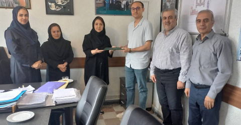 قدردانی تیم رهبری و مدیریت از زحمات آقای کیانی